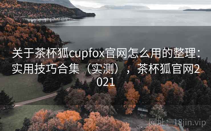 关于茶杯狐cupfox官网怎么用的整理：实用技巧合集（实测），茶杯狐官网2021