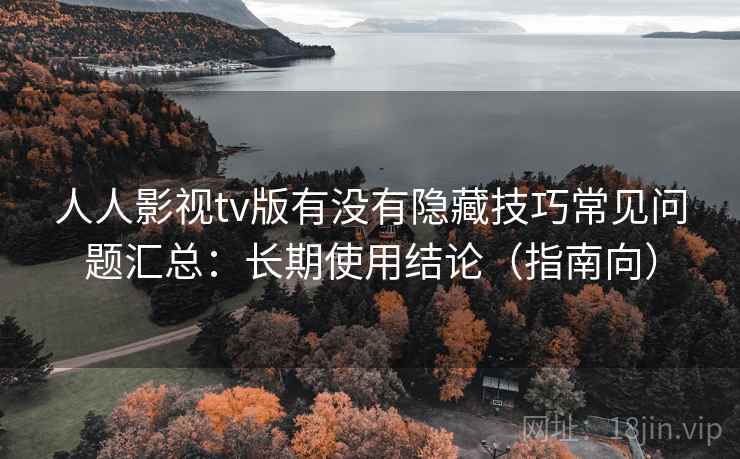 人人影视tv版有没有隐藏技巧常见问题汇总：长期使用结论（指南向）