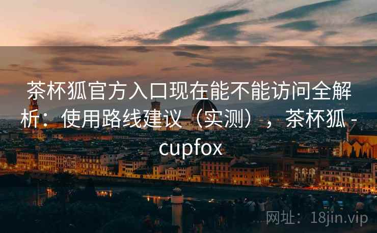 茶杯狐官方入口现在能不能访问全解析：使用路线建议（实测），茶杯狐 - cupfox