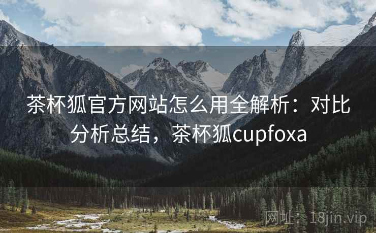 茶杯狐官方网站怎么用全解析：对比分析总结，茶杯狐cupfoxa
