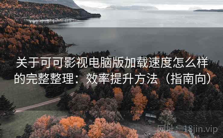 关于可可影视电脑版加载速度怎么样的完整整理：效率提升方法（指南向）