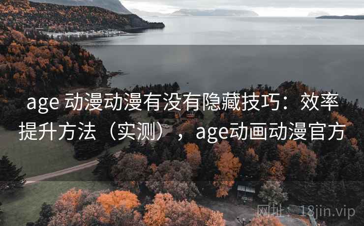 age 动漫动漫有没有隐藏技巧:效率提升方法(实测),age动画动漫官方
