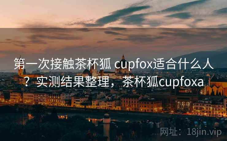 第一次接触茶杯狐 cupfox适合什么人？实测结果整理，茶杯狐cupfoxa
